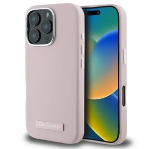 Kup Karl Lagerfeld KLHMP16LPGMSRPP Apple iPhone 16 Pro Hardcase FW Metallplatte MagSafe pink - KLD21710 - {ean13} - Sklep Home Screen