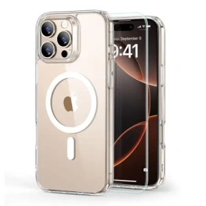 Buy ESR Classic Hybrid Halolock MagSafe & Tempered Glass Apple iPhone 16 Pro Clear - ESR837 - {ean13} - Home Screen Store Europe