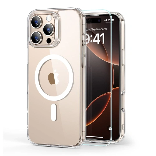 Kup ESR Classic Hybrid Halolock MagSafe a tvrzené sklo Apple iPhone 16 Pro Max Clear - ESR839 - {ean13} - Sklep Home Screen