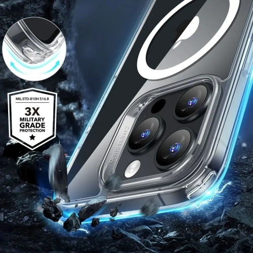 Kup Zestaw ESR Classic Hybrid Halolock MagSafe & Tempered Glass Apple iPhone 16 Pro Max Clear - ESR839 - {ean13} - Sklep Home Screen