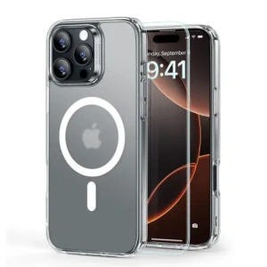 Kup Zestaw ESR Classic Hybrid Halolock MagSafe & Tempered Glass Apple iPhone 16 Pro Max Frosted Clear - ESR840 - {ean13} - Sklep Home Screen