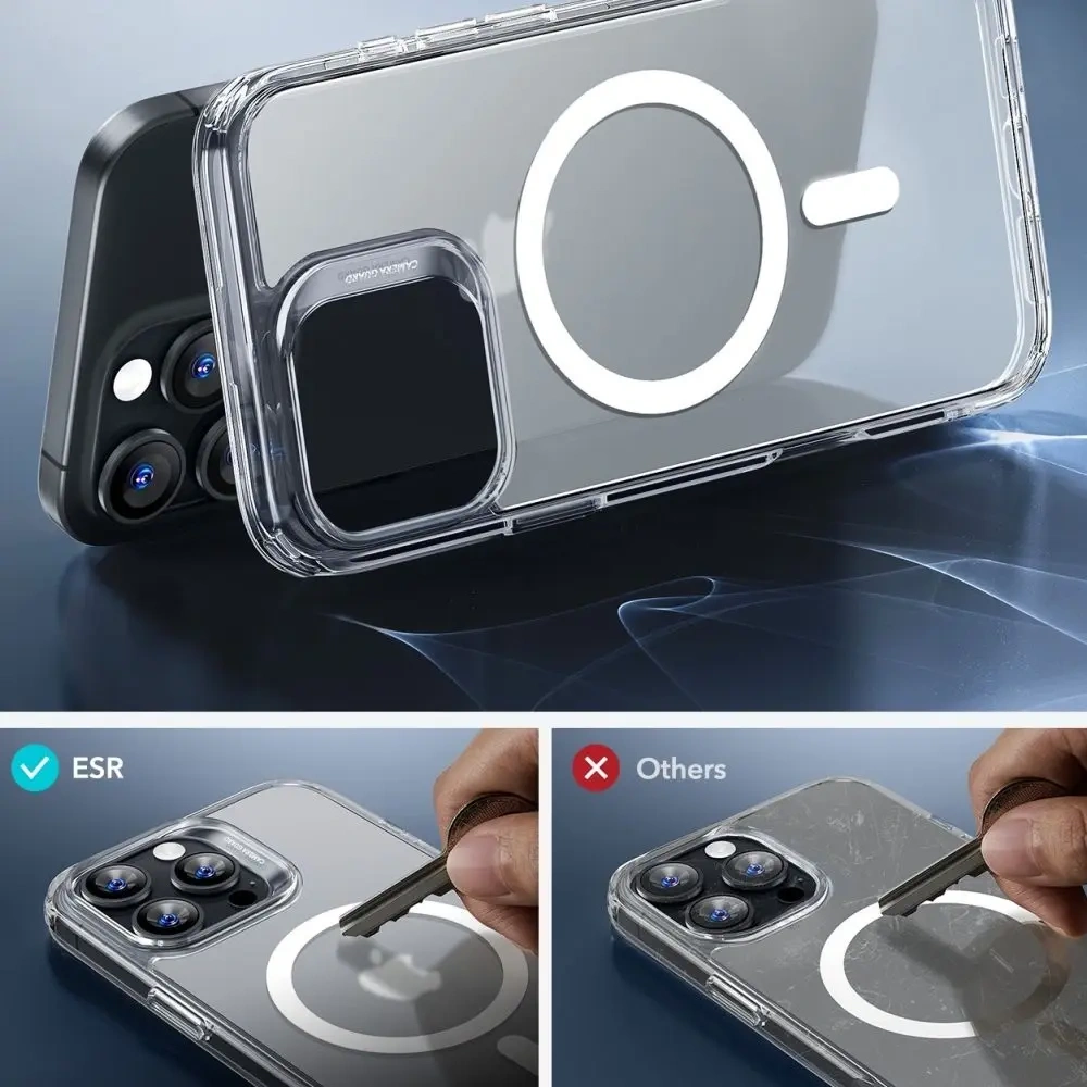 Zestaw ESR Classic Hybrid Halolock MagSafe & Tempered Glass Apple iPhone 16 Pro Max Frosted Clear