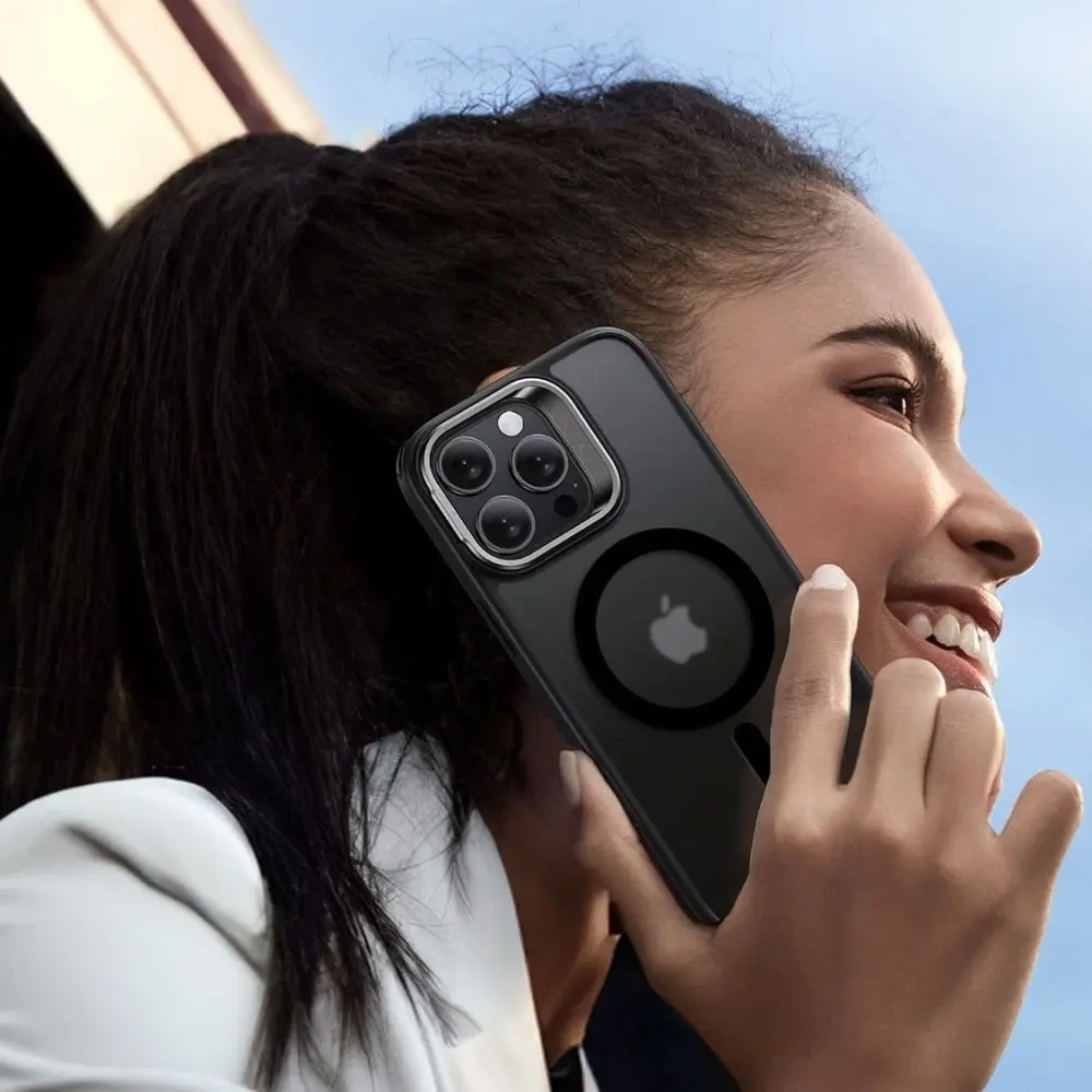 Zestaw ESR Classic Hybrid Kickstand Halolock MagSafe & Tempered Glass Apple iPhone 16 Pro Max Frosted Black