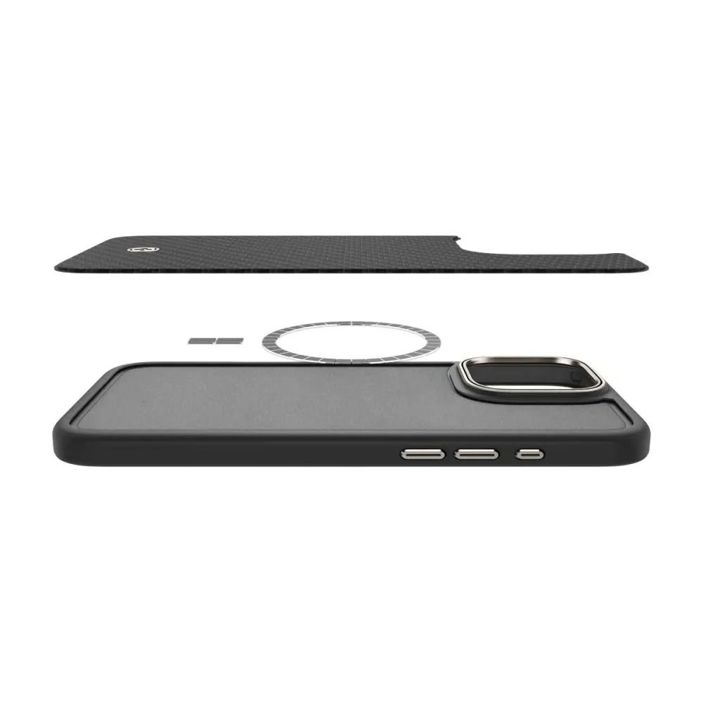 Etui Spigen Enzo Aramid Mag MagSafe Apple iPhone 16 Pro Black/natural