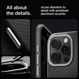 Kup Spigen Enzo Aramid Mag MagSafe Apple iPhone 16 Pro Černá/přirozená - SPN16478 - {ean13} - Sklep Home Screen