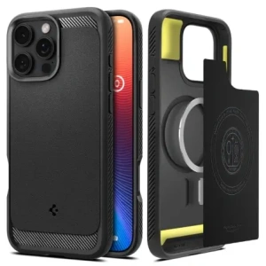 Buy Spigen Rugged Armor Mag MagSafe Apple iPhone 16 Pro Matte Black - SPN16479 - {ean13} - Home Screen Store Europe