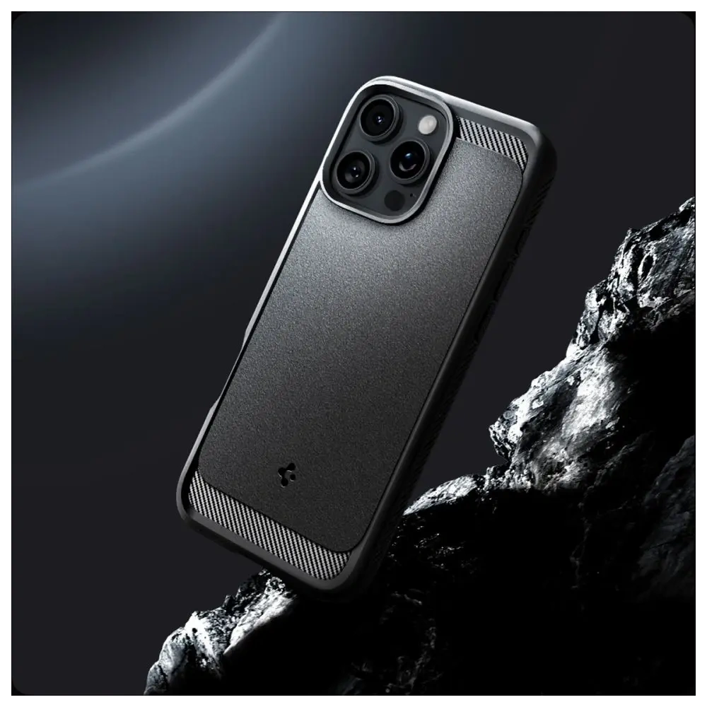 Etui Spigen Rugged Armor Mag MagSafe Apple iPhone 16 Pro Matte Black