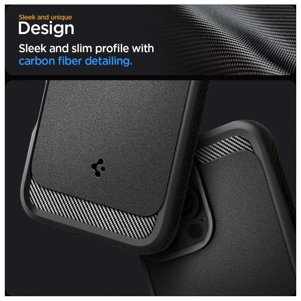 Etui Spigen Rugged Armor Mag MagSafe Apple iPhone 16 Pro Matte Black