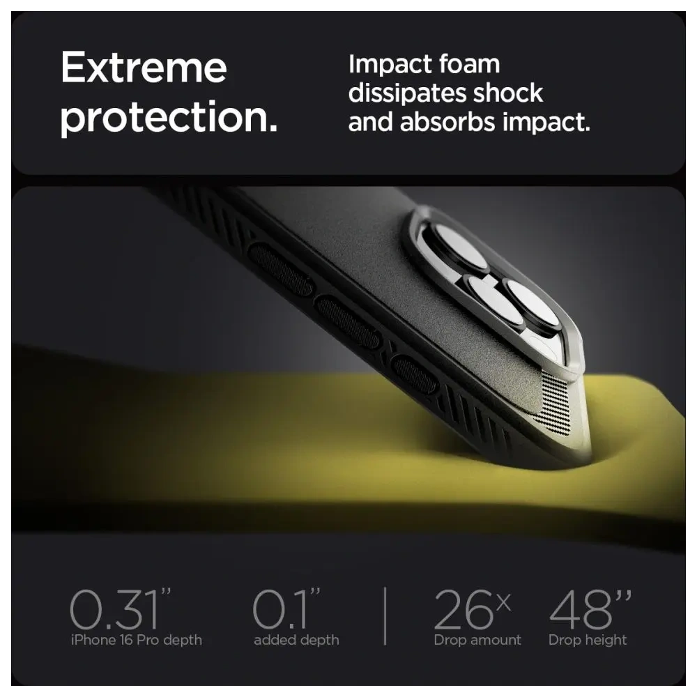 Etui Spigen Rugged Armor Mag MagSafe Apple iPhone 16 Pro Matte Black