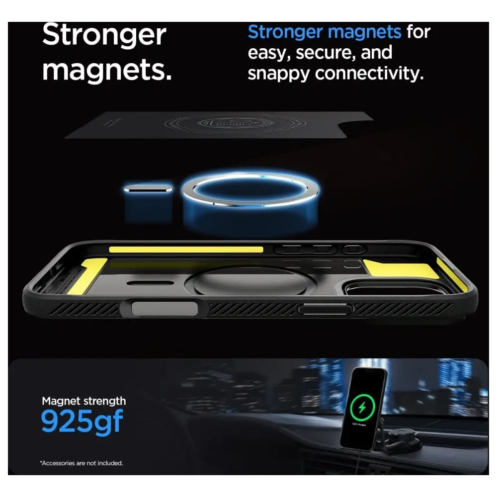 Etui Spigen Rugged Armor Mag MagSafe Apple iPhone 16 Pro Matte Black