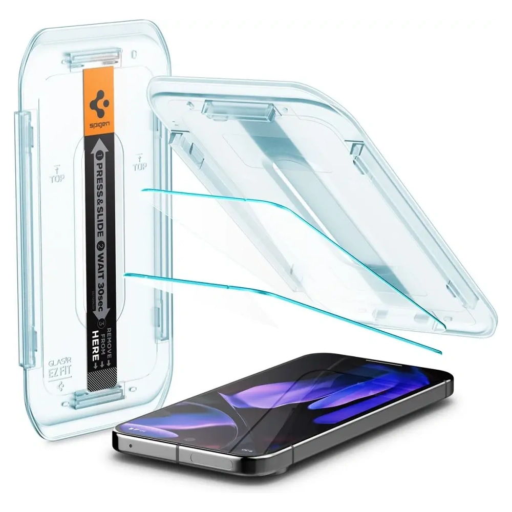 Szkło hartowane Spigen GLAS.tR ez Fit Google Pixel 9 Pro XL / 10 Pro XL Clear [2 PACK]