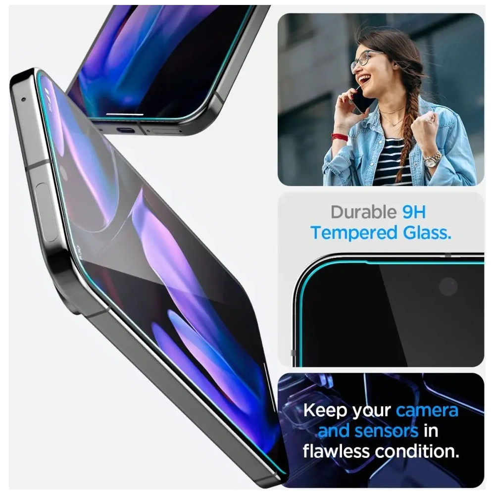 Szkło hartowane Spigen GLAS.tR ez Fit Google Pixel 9 Pro XL / 10 Pro XL Clear [2 PACK]