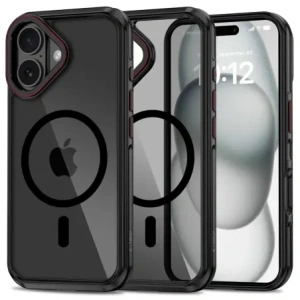 Buy Tech-Protect MagHybrid MagSafe Apple iPhone 16 Black/red - THP3223 - {ean13} - Home Screen Store Europe