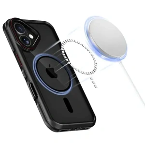Kup Etui Tech-Protect MagHybrid MagSafe Apple iPhone 16 Black/red - THP3223 - {ean13} - Sklep Home Screen