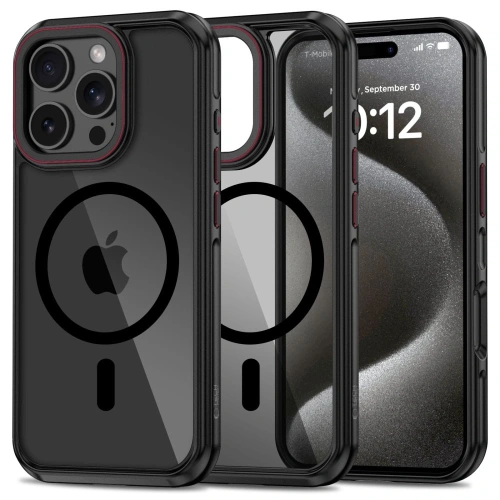 Kup Tech-Protect MagHybrid MagSafe Apple iPhone 16 Pro Max Fekete/piros - THP3225 - {ean13} - Sklep Home Screen