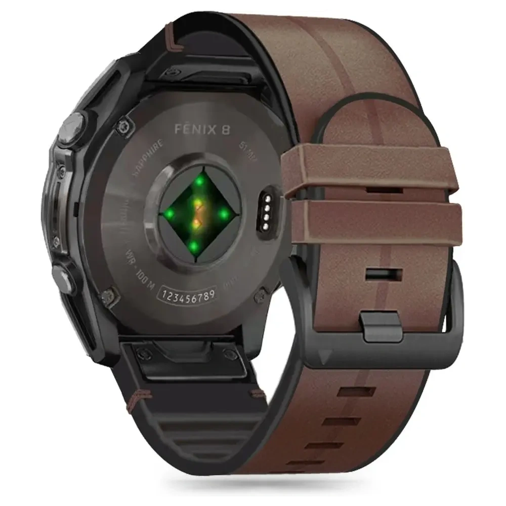 Pasek Tech-Protect Silicone PU Garmin Fenix 5x / 5x Plus / 6x / 6x Pro / 7x / 8 51mm Brown