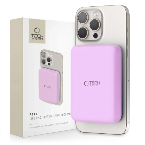 Kup Tech-Protect PB11 LifeMag MagSafe Power Bank 10000mAh Lila - THP3230 - {ean13} - Sklep Home Screen