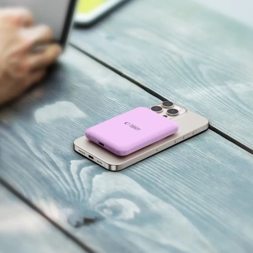Kup Powerbank Tech-Protect PB10 LifeMag MagSafe Power Bank 5000mAh Lilac - THP3231 - {ean13} - Sklep Home Screen