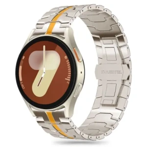 Buy Tech-Protect Stainless Line Samsung Galaxy Watch 4 / 5 / 5 Pro / 6 / 7 / FE Titanium/orange - THP3234 - {ean13} - Home Screen Store Europe