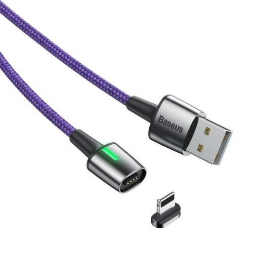 Kup Cablu magnetic Lightning Baseus Zinc 2.4A 1m (violet) - BSU1044PRP - {ean13} - Sklep Home Screen