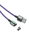 Cablu magnetic Lightning Baseus Zinc 2.4A 1m (violet)