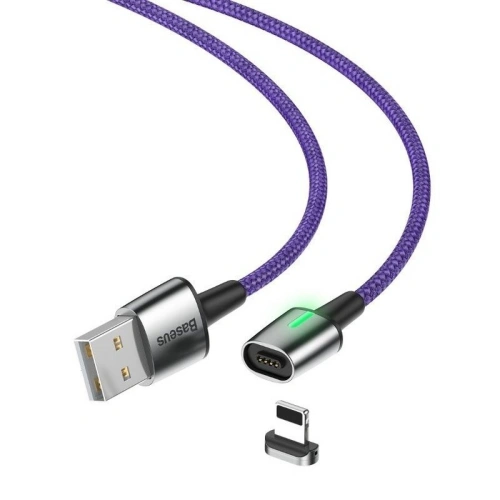 Kup Cablu magnetic Lightning Baseus Zinc 2.4A 1m (violet) - BSU1044PRP - {ean13} - Sklep Home Screen