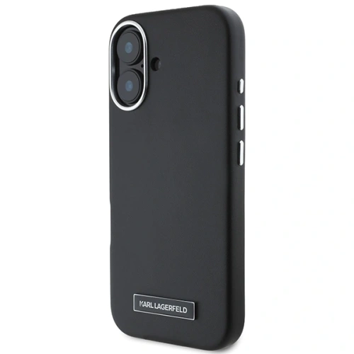 Buy Karl Lagerfeld KLHMP16MPGMSRPK Apple iPhone 16 Plus hardcase FW Metal Plate MagSafe black - KLD21712 - {ean13} - Home Screen Store Europe