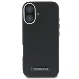 Buy Karl Lagerfeld KLHMP16MPGMSRPK Apple iPhone 16 Plus hardcase FW Metal Plate MagSafe black - KLD21712 - {ean13} - Home Screen Store Europe