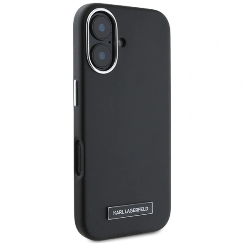 Buy Karl Lagerfeld KLHMP16MPGMSRPK Apple iPhone 16 Plus hardcase FW Metal Plate MagSafe black - KLD21712 - {ean13} - Home Screen Store Europe