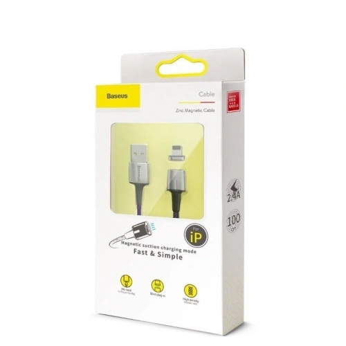 Kup Kabel magnetyczny Lightning Baseus Zinc 2.4A 1m (fioletowy) - BSU1044PRP - {ean13} - Sklep Home Screen