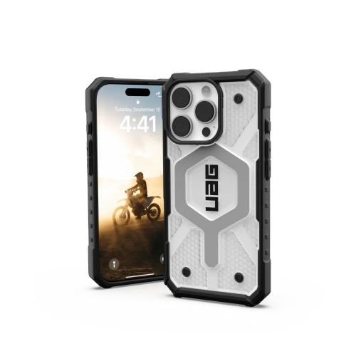 Kup UAG Urban Armor Gear Pathfinder Clear MagSafe Apple iPhone 16 Pro MagSafe (ledová/černá) - UAG1436 - {ean13} - Sklep Home Screen