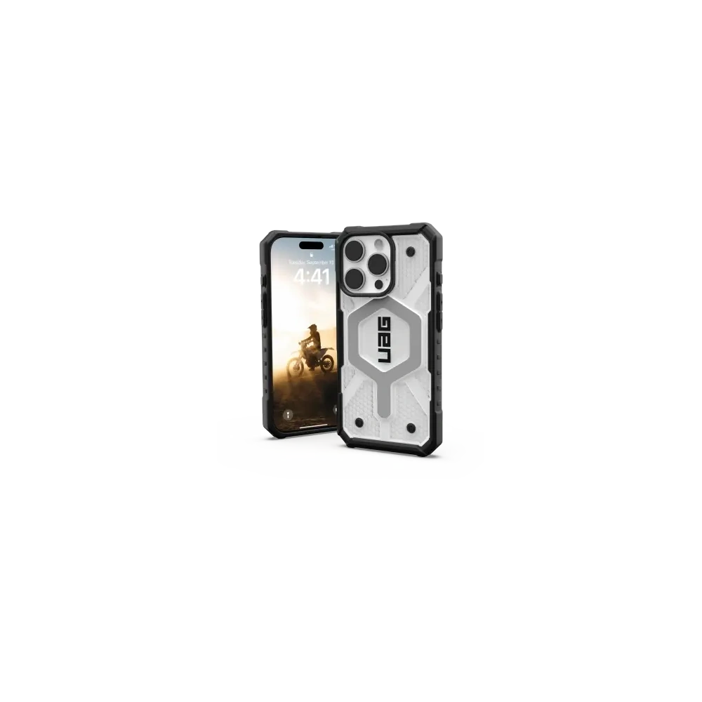 Etui UAG Urban Armor Gear Pathfinder Clear Apple iPhone 16 Pro MagSafe (ice/black)
