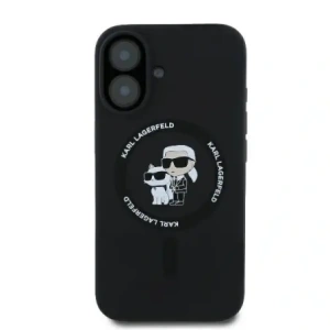 Kup Karl Lagerfeld KLHMP16MSCMKCRHK Apple iPhone 16 Plus Hardcase Silikon Karl&Choupette Ring MagSafe schwarz - KLD21714 - {ean13} - Sklep Home Screen