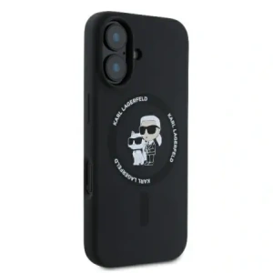 Kup Karl Lagerfeld KLHMP16MSCMKCRHK Apple iPhone 16 Plus Hardcase Silikon Karl&Choupette Ring MagSafe schwarz - KLD21714 - {ean13} - Sklep Home Screen