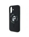 Buy Karl Lagerfeld KLHMP16MSCMKCRHK Apple iPhone 16 Plus hardcase Silicone Karl&Choupette Ring MagSafe black - KLD21714 - {ean13} - Home Screen Store Europe
