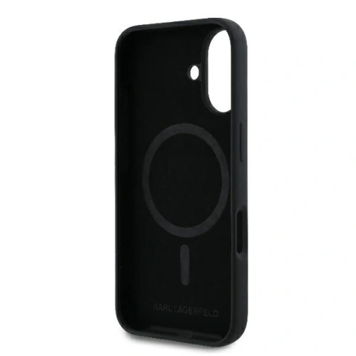 Buy Karl Lagerfeld KLHMP16MSCMKCRHK Apple iPhone 16 Plus hardcase Silicone Karl&Choupette Ring MagSafe black - KLD21714 - {ean13} - Home Screen Store Europe