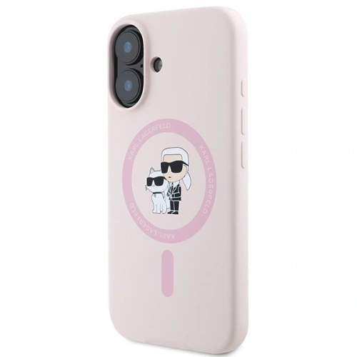 Kup Karl Lagerfeld KLHMP16MSCMKCRHP Apple iPhone 16 Plus hardcase Silicon Karl&Choupette Ring MagSafe roz - KLD21715 - {ean13} - Sklep Home Screen