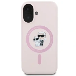 Kup Karl Lagerfeld KLHMP16MSCMKCRHP Apple iPhone 16 Plus hardcase Silicon Karl&Choupette Ring MagSafe roz - KLD21715 - {ean13} - Sklep Home Screen