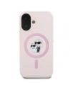 Buy Karl Lagerfeld KLHMP16MSCMKCRHP Apple iPhone 16 Plus hardcase Silicone Karl&Choupette Ring MagSafe pink - KLD21715 - {ean13} - Home Screen Store Europe