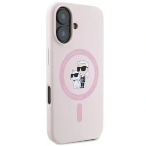 Kup Karl Lagerfeld KLHMP16MSCMKCRHP Apple iPhone 16 Plus tvrdý obal Silikon Karl&Choupette Ring MagSafe růžový - KLD21715 - {ean13} - Sklep Home Screen