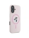 Buy Karl Lagerfeld KLHMP16MSCMKCRHP Apple iPhone 16 Plus hardcase Silicone Karl&Choupette Ring MagSafe pink - KLD21715 - {ean13} - Home Screen Store Europe