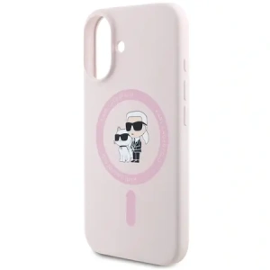 Kup Karl Lagerfeld KLHMP16MSCMKCRHP Apple iPhone 16 Plus tvrdý obal Silikon Karl&Choupette Ring MagSafe růžový - KLD21715 - {ean13} - Sklep Home Screen