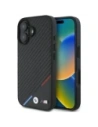 BMW BMHMP16M23PUDTK Apple iPhone 16 Plus Hardcase Carbon Tricolor Line MagSafe schwarz