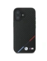 Buy BMW BMHMP16M23PUDTK Apple iPhone 16 Plus hardcase Carbon Tricolor Line MagSafe black - BMW688 - {ean13} - Home Screen Store Europe