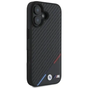 Kup BMW BMHMP16M23PUDTK Apple iPhone 16 Plus hardcase Carbon Tricolor Line MagSafe černý - BMW688 - {ean13} - Sklep Home Screen