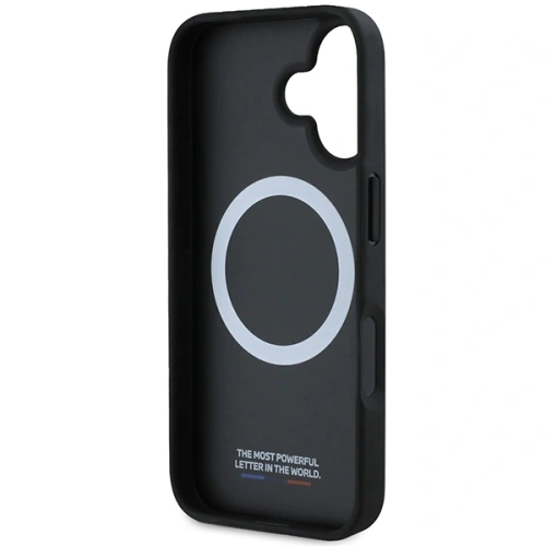 Buy BMW BMHMP16M23PUDTK Apple iPhone 16 Plus hardcase Carbon Tricolor Line MagSafe black - BMW688 - {ean13} - Home Screen Store Europe