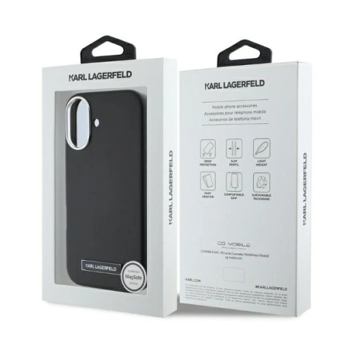 Kup Karl Lagerfeld KLHMP16SPGMSRPK Apple iPhone 16 Hardcase FW Metallplatte MagSafe schwarz - KLD21719 - {ean13} - Sklep Home Screen