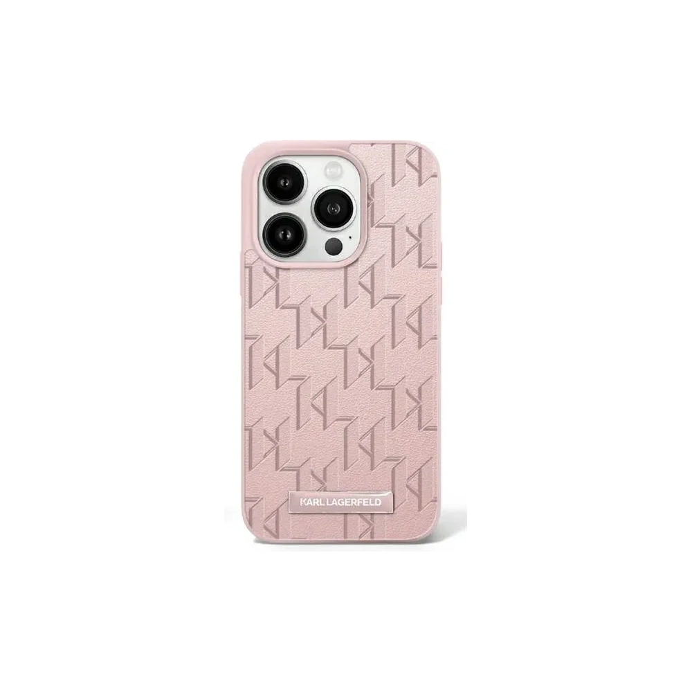 Etui Karl Lagerfeld KLHMP16SPKHPORPP Apple iPhone 16 hardcase Hot Stamp MagSafe różowy/pink