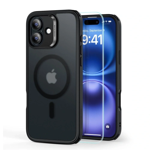 Kup ESR Classic Hybrid Halolock MagSafe & Tempered Glass Apple iPhone 16 Negru Înghețat - ESR844 - {ean13} - Sklep Home Screen
