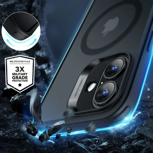 Kup ESR Classic Hybrid Halolock MagSafe & Tempered Glass Apple iPhone 16 Matt Fekete - ESR844 - {ean13} - Sklep Home Screen